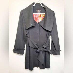 Anthropologie Luii 3/4 Sleeve Button Down Jacket With Belt Spring /Fall Pullover